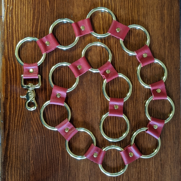 Genuine Leather "O" ring belt  🖤 Custom orders - Picture 5 of 7